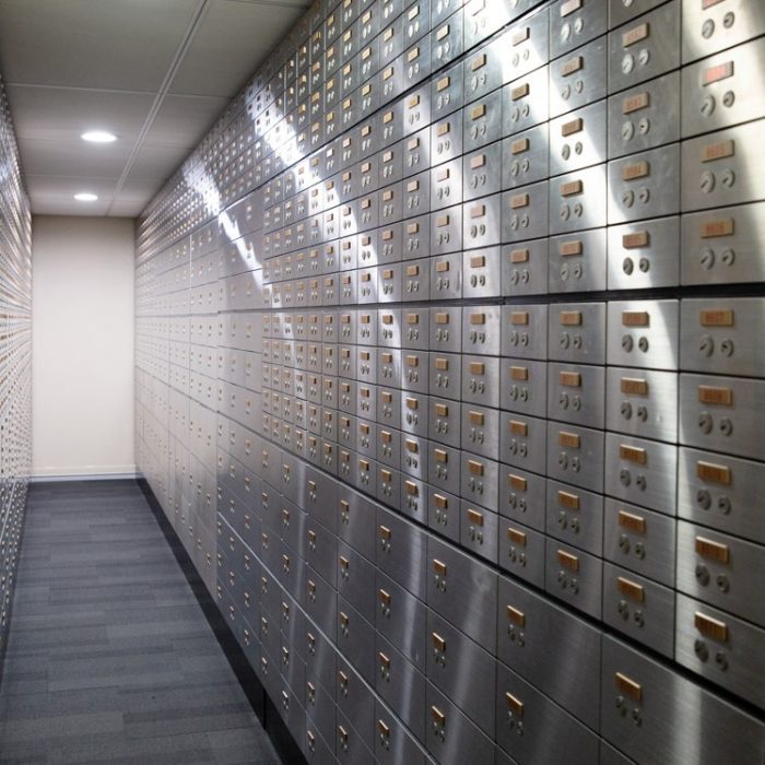 safe deposit boxes